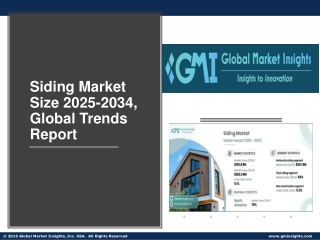 Siding Market Size 2025-2034, Global Trends Report