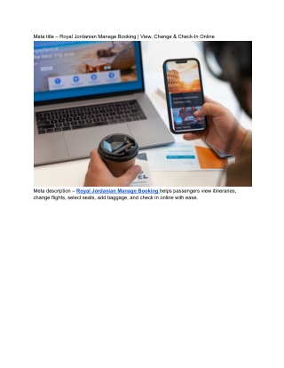 Royal Jordanian Manage Booking _ View, Change & Check-In Online