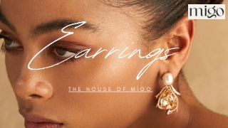 Diamond Earrings for Women – 22kt Gold Plated Jewelry | The House of Migo