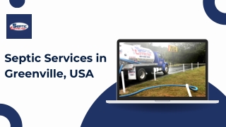 Professional Septic Tank Pumping Services in Greenville