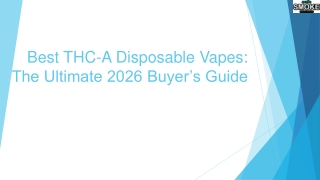 Best THC-A Disposable Vapes: The Ultimate 2026 Buyer’s Guide