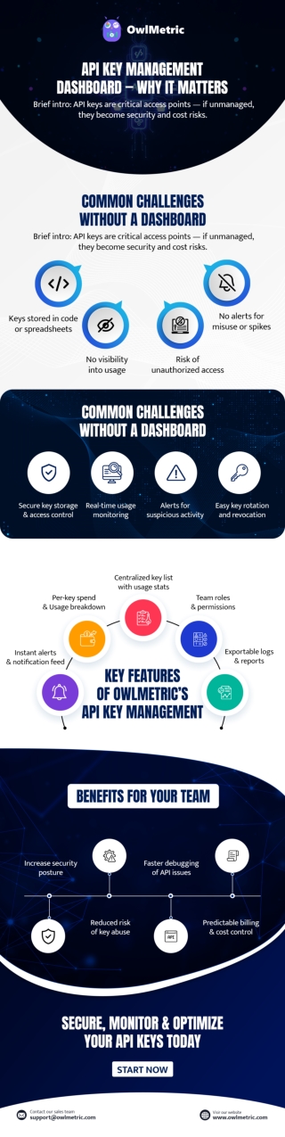 Infographic:- API Key Management Dashboard - Why it Matters