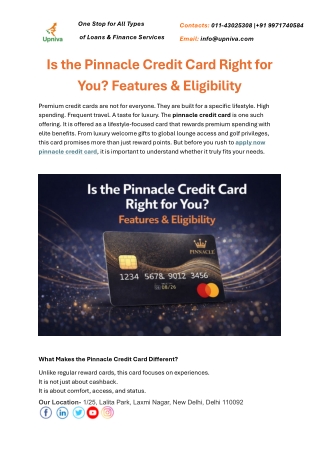 Is the Pinnacle Credit Card Right for You Features & Eligibility