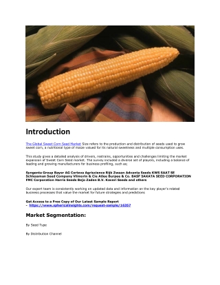 sweet corn pdf