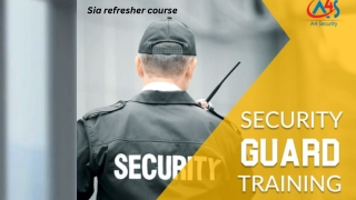 Sia Refresher Course