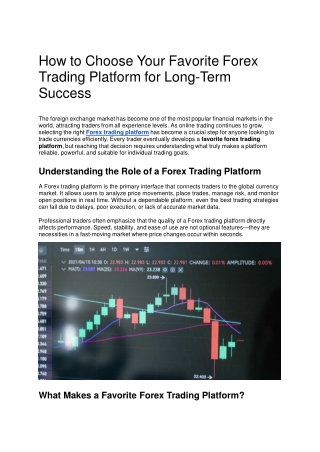 Trade Smarter with the Best Forex Trading Platform