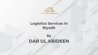 Logistics company-in-saudi-arabia