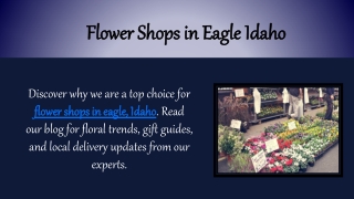 Flower Shops in Eagle Idaho
