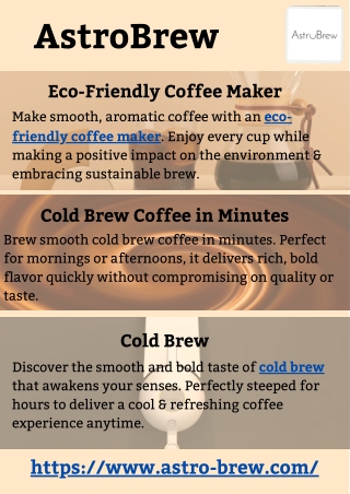 Eco-Friendly Coffee Maker