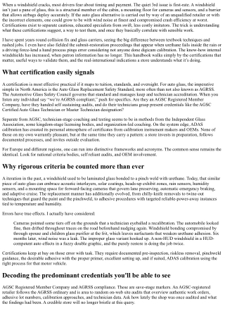 How to Verify Auto Glass Replacement Certifications