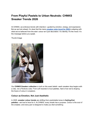 From Playful Pastels to Urban Neutrals_ CHNKS Sneaker Trends 2026
