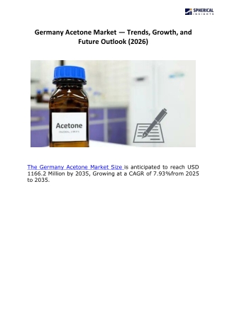 Germany Acetone Market 2