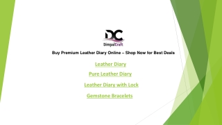 Buy Premium Leather Diary Online – Shop Now for Best Deals1