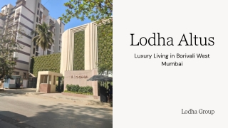 Lodha Altus Mumbai