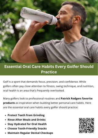 Essential Oral Care Habits Every Golfer Should Practice