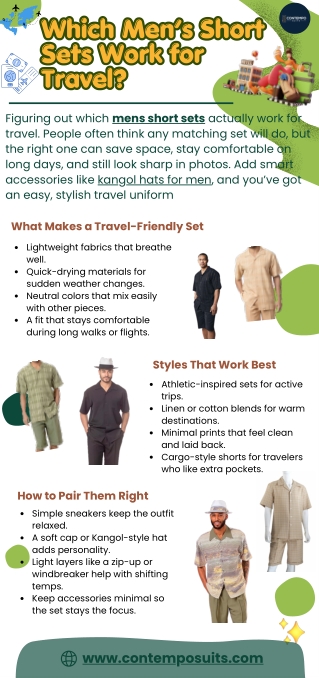 Which Men’s Short Sets Work for Travel