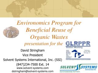 Environomics Program for Beneficial Reuse of Organic Wastes