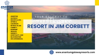 Resort in Jim Corbett - Anantum Gateway Resorts & Spa