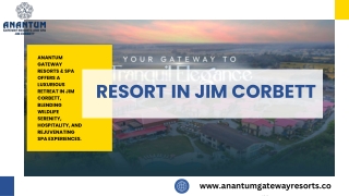 Resort in Jim Corbett - Anantum Gateway Resorts & Spa