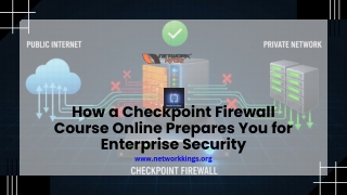 How a Checkpoint Firewall Course Online Prepares You for Enterprise Security