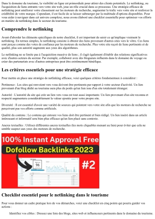 Mettez toutes les chances de votre côté grâce à notre liste essentielle!