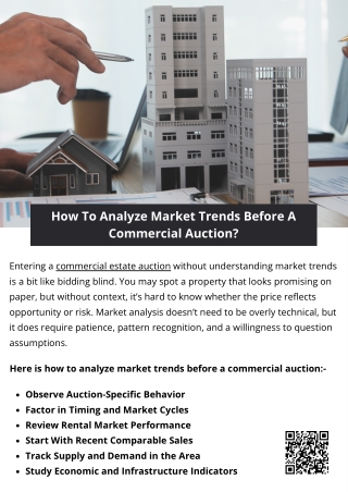 How to Analyze Market Trends Before a Commercial Auction?
