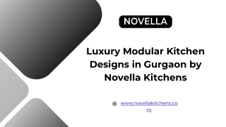 Luxury Modular Kitchen Designs in Gurgaon by Novella Kitchens