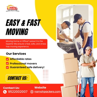 Easy and Fast Moving Services by Packers and Movers