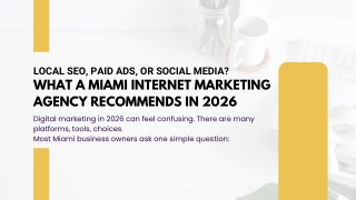 Local SEO, Paid Ads, or Social Media