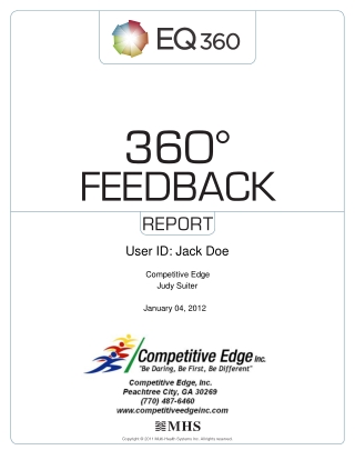EQ 360 Sample Client Report