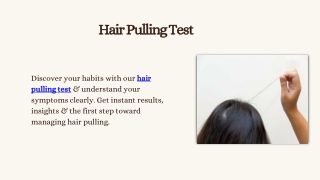 Hair Pulling Test