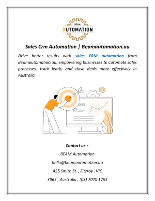 Sales Crm Automation | Beamautomation.au