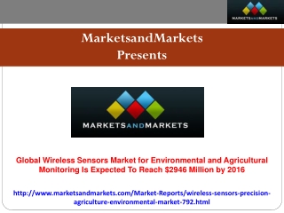 Global Wireless Sensors Market