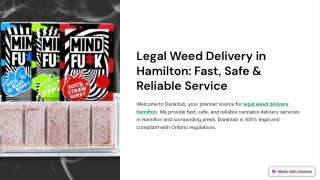 Fast & Reliable Weed Delivery Hamilton | Dank Hub