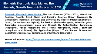 Biometric Electronic Gate Market Size Analysis, Growth Trends & Forecast to 2033