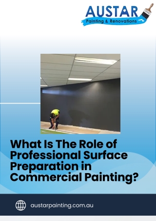 What Is The Role of Professional Surface Preparation in Commercial Painting