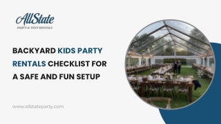Backyard Kids Party Rentals Checklist for a Safe and Fun Setup