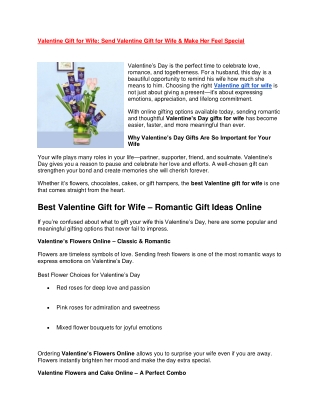 Best Valentines Day Gifts for Wife – Choose the Perfect Valentine Gift for Wife