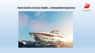 Yacht Charters in Dover Heights - Unforgettable Experience