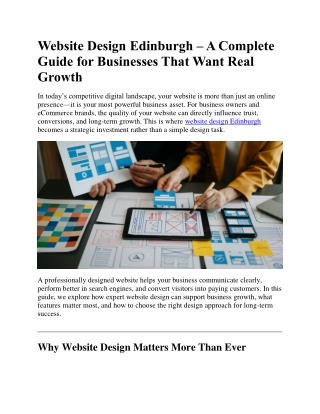 Website Design Edinburgh