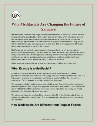 Why Medifacials Are Changing the Future of Skincare