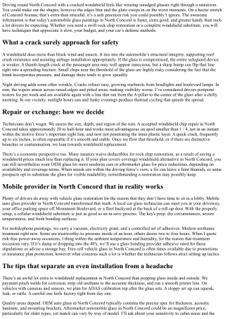 Cracked Windshield Repair North Concord: Safe, Quick, and Convenient