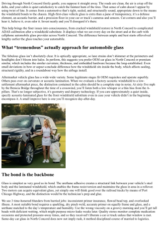 High-Quality Auto Glass in North Concord: Safety You Can See