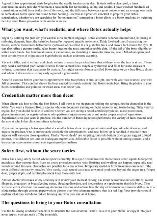 Botox Appointment Checklist: Questions to Ask Your Botox Provider