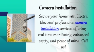 Camera Installation