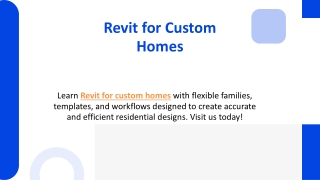 Revit for Custom Homes