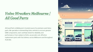 Volvo Wreckers Melbourne
