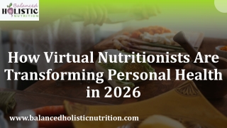 How Virtual Nutritionists Are Transforming Personal Health in 2026