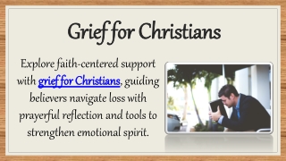 Grief for Christians