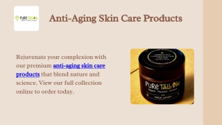 Anti-Aging Skin Care Products
